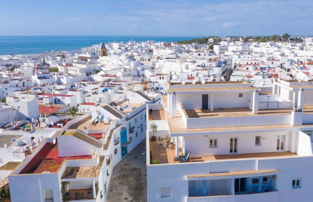 Terraza Trafalgar Apartamento Tipo Penthouse Con Enorme Terraza Y Vistas Al Mar โกนิล เด ลาฟรอนเตรา ภายนอก รูปภาพ